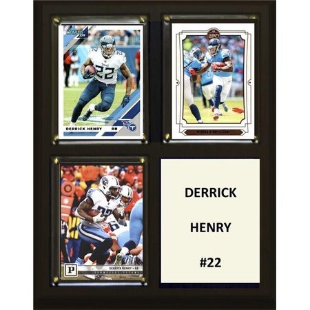WILLIAMS & SON SAW & SUPPLY C&I Collectables 810DHENRY 8 x 10 in. NFL Derrick Henry Tennessee Titans Three Card Plaque 810DHENRY